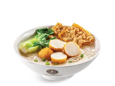Fish Ball Noodles Soup<br />( Hor Fun / Mee / Meehoon )<br /><span lang="zh">鱼丸清汤面 ( 河粉 / 黄面 / 米粉 )</span>