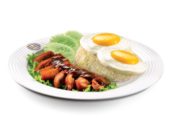 Supreme BBQ Chicken Rice<br /><span lang="zh">鸡叉烧饭</span>