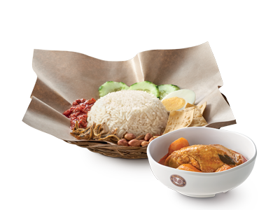 OLDTOWN Nasi Lemak Chicken Curry<br /><span lang="zh">舊街場咖喱鸡&椰浆饭</span>