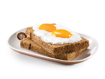 Soft Boiled Omega Eggs on Toast奥美加生熟蛋烤面包