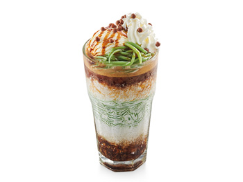 White Coffee Cendol with Ice Cream