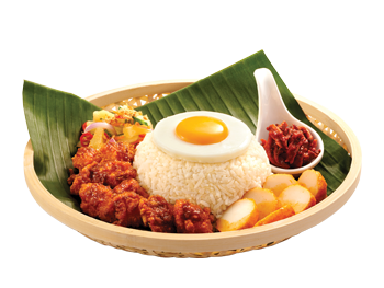 Rendang Chicken Bites with Nasi LemakRM18.90