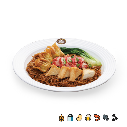 DN1 BBQ Chicken _ Fried Wantan Dry Egg Noodles