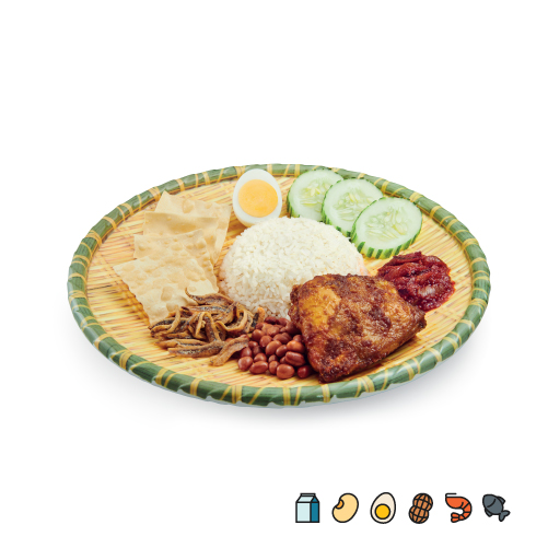 NL16 OldTown Nasi Lemak with Chicken Rendang