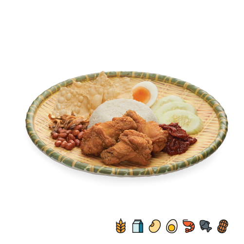 NL17 Nasi Lemak with Crispy Chicken